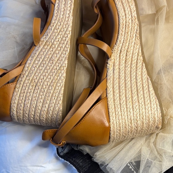 Franco Sarto Brown Strappy Sandals - Picture 5 of 6